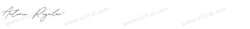 Antonio Regular字体转换